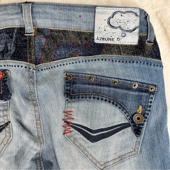 Azzure Jeans One-of-a-kind Y2K Straight Denim Size 28 - Picture 8 of 12